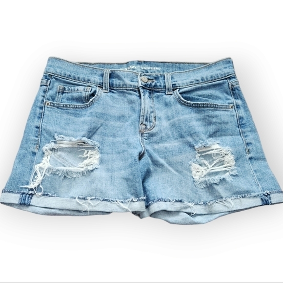 Old Navy Boyfriend Distressed Jean Shorts 6 - Picture 2 of 6
